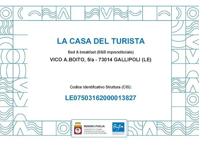Bed & Breakfast La Casa Del Turista Gallipoli